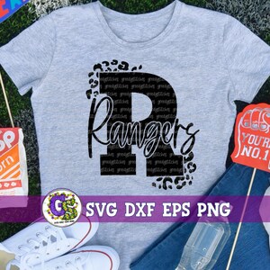Rangers R Leopard Print Svg Dxf Eps Png. Rangers R Svg | Go Rangers Svg ...
