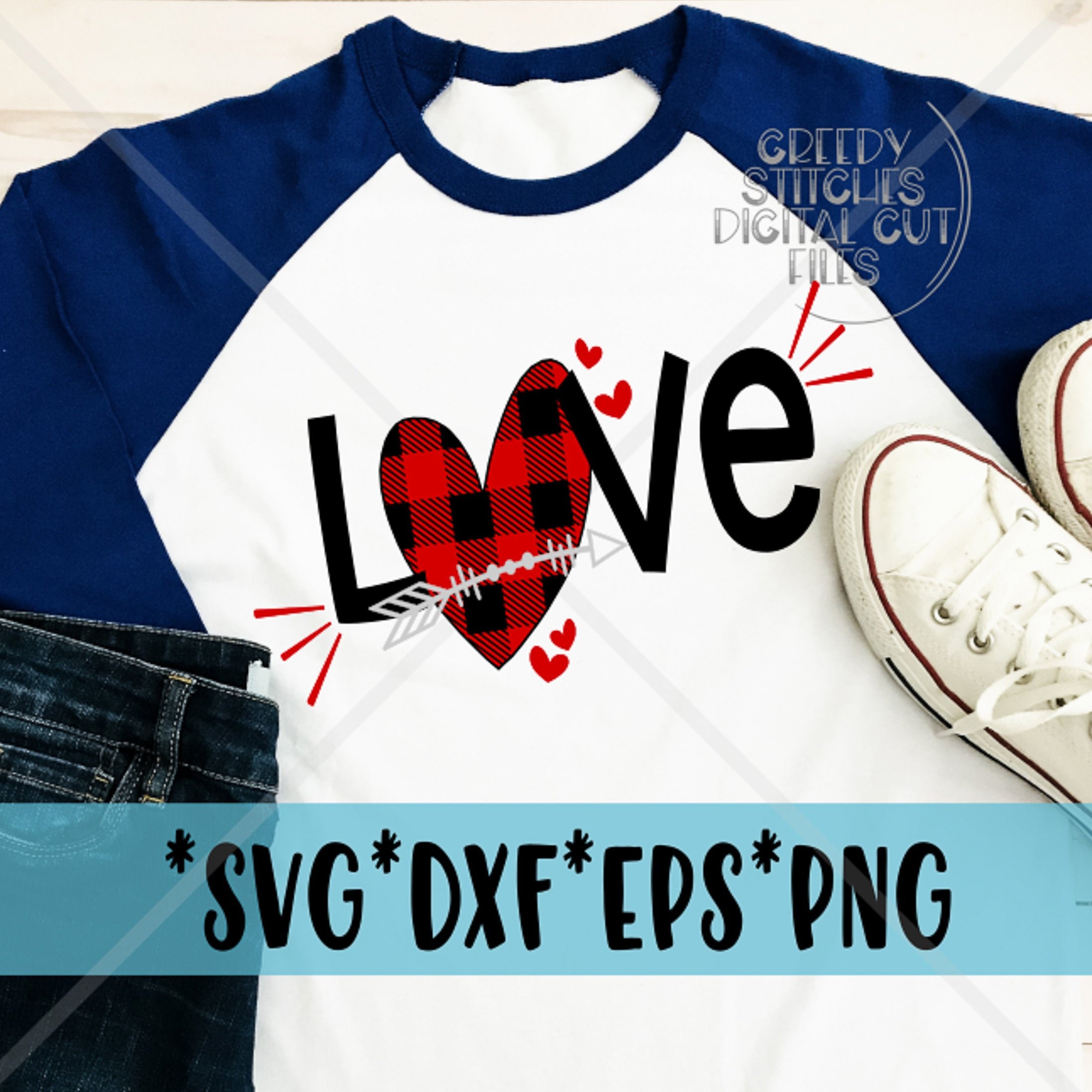 Download Love Buffalo Plaid svg dxf eps png. Heart Love SvG | Etsy