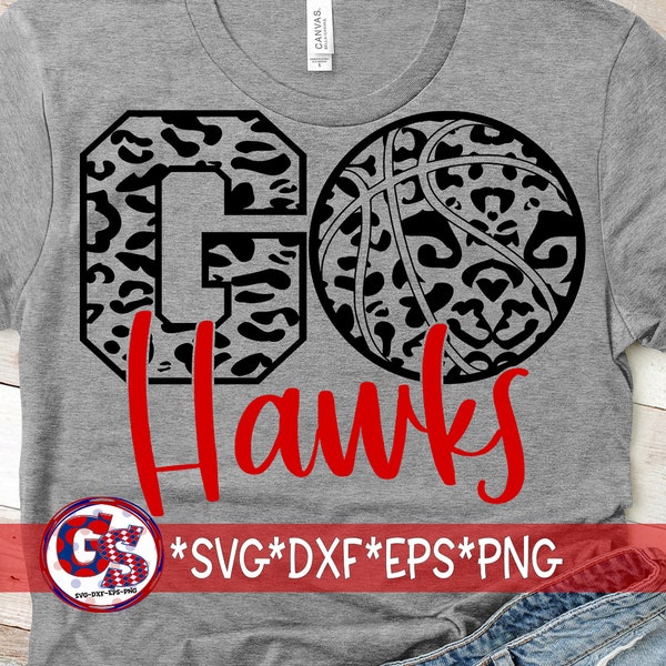 Hawks SvG | Go Hawks Basketball svg dxf eps png. Go Hawks SvG | Go Hawks Basketball Leopard DxF | Hawks SvG  | Instant Download Cut File