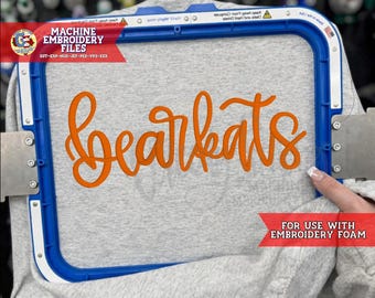 Bearkats PUFFY FOAM Machine Embroidery Design | Bearkats Mascot Embroidery PES | Bearkats DsT | Bearkats Embroidery File | Bearkats HuS