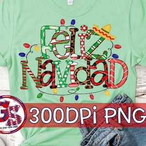 Feliz Navidad PNG for Sublimation. Christmas PNG | Merry Christmas PNG | Feliz Navidad PnG | Christmas PnG | Instant Download PnG File
