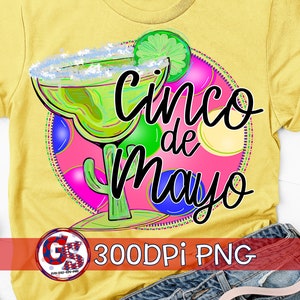 Cinco de Mayo Margarita Circle PNG | Cinco de Mayo PnG | Margarita PnG | Margarita Sublimation | Cinco de Mayo PnG | Instant Download PNG