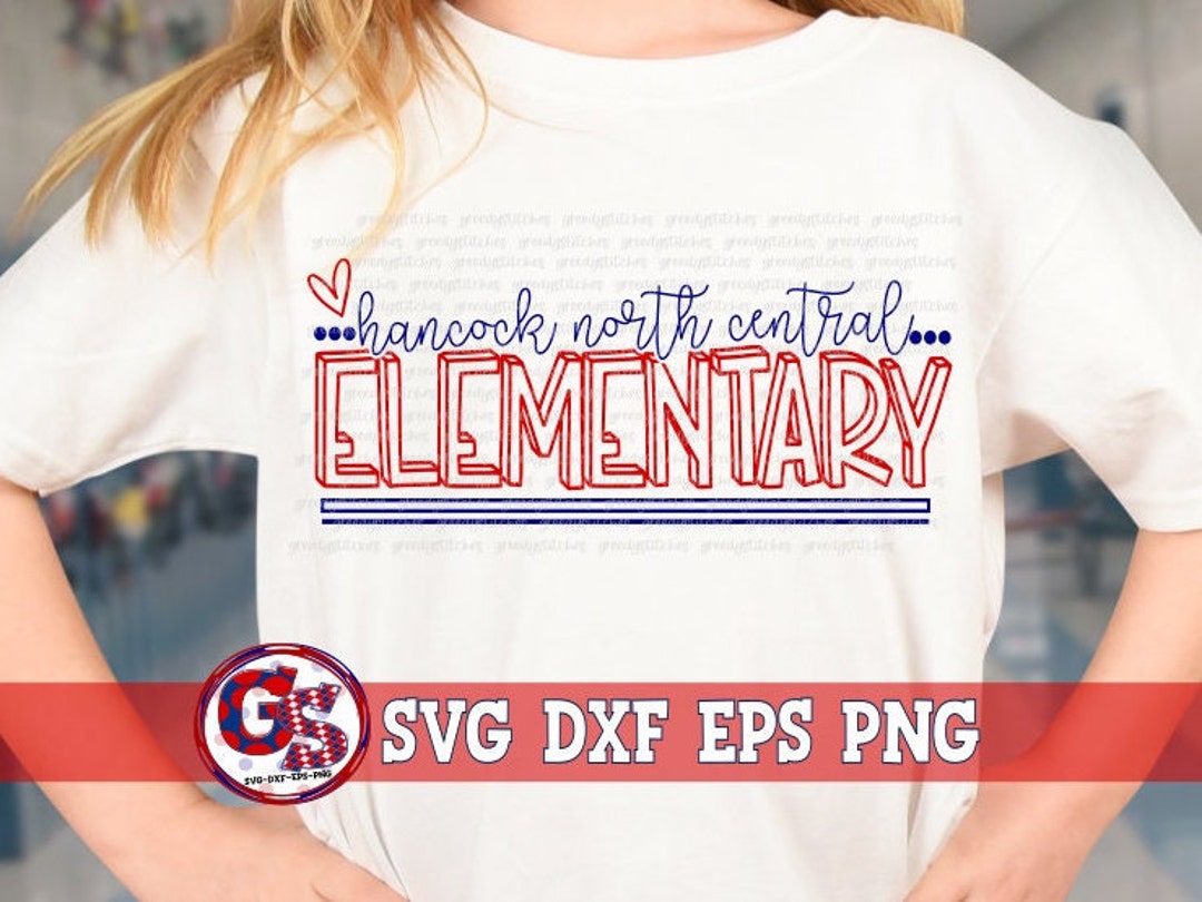 Hancock North Central Elementary Svg Dxf Eps Png. Hancock Etsy