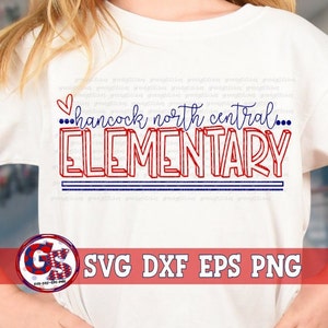 Hancock North Central Primaria svg dxf eps png. Condado de Hancock SVG / Hawks SVG / Escuelas del condado de Hancock SvG / Hancock North Central SvG