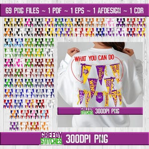 Spirit Pennants Bundle PNG | Homecoming PnG Bundle | Football PnG | 69 Pennants Bundle PnG | School Spirit PnG | Hanging Pennants PnG Bundle