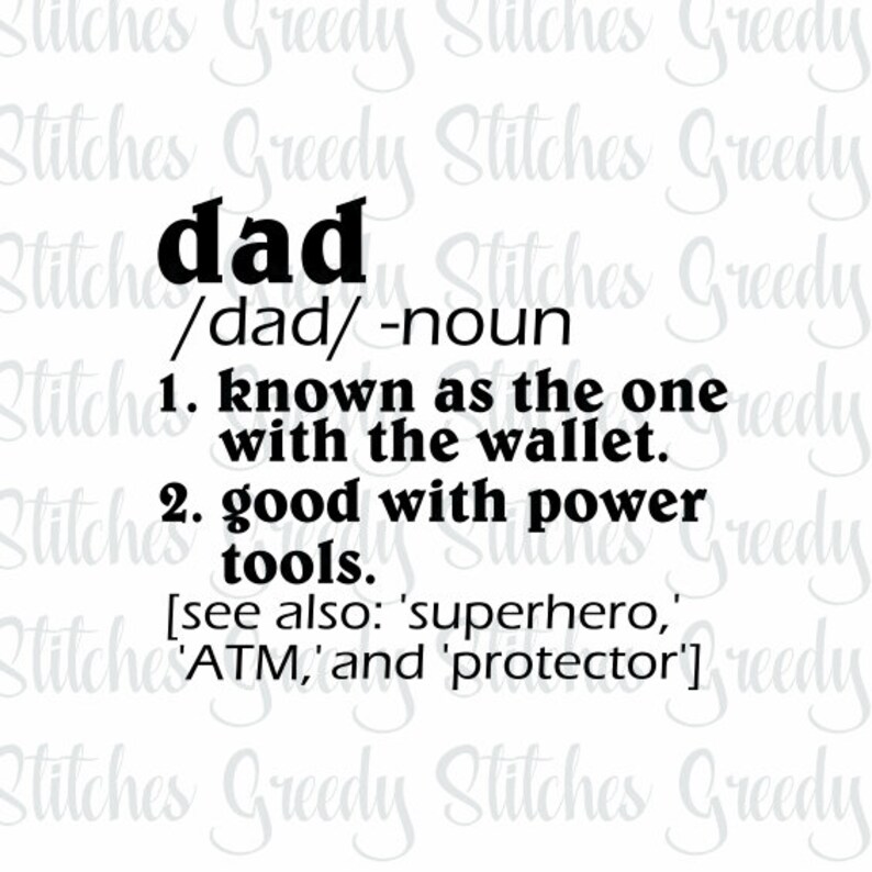 Download Father's Day SVG Dad Definition SVG Dad svg dxf eps | Etsy
