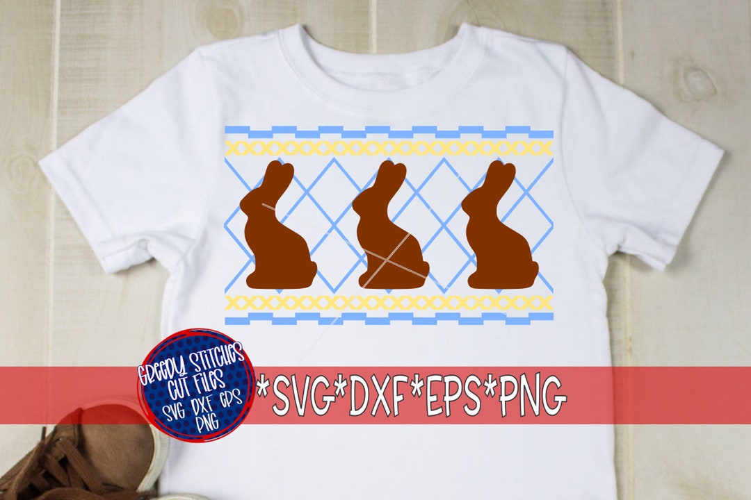 Easter Svg | Faux Smocked Chocolate Bunny Svg, Dxf Eps, Png. Easter Svg ...