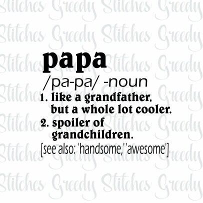 Download Father S Day Papa Papa Definition Svg Dxf Eps Png Etsy