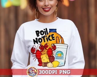 Crawfish Boil Notice PNG | Louisiana Sublimation Design (Digital Download)