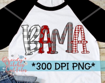 Alabama Word Art PNG pour sublimation | Bama PNG | PNG | Sublimation PNG | Bama PNG | Alabama | Bama | Fichier PNG à téléchargement immédiat