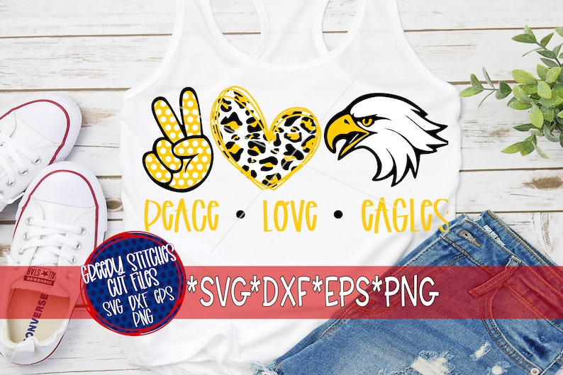 Download Eagles SvG Peace Love Eagles svg dxf eps png. Peace Love ...