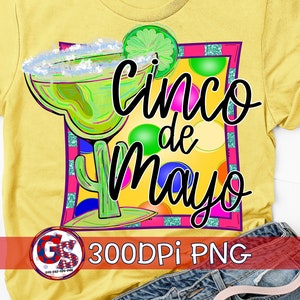 Cinco de Mayo Margarita PNG | Cinco de Mayo PnG Sublimation | Margarita PnG | Margarita Sublimation | Cinco de Mayo PnG Instant Download PNG