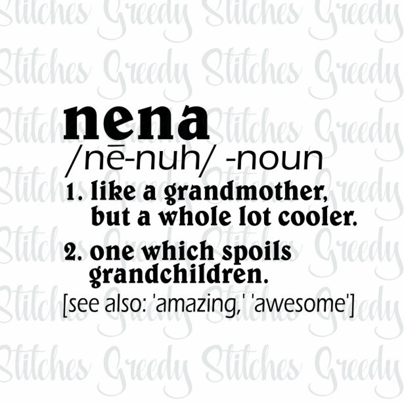 Download Mother's Day Nena Nena Definition svg dxf eps png | Etsy