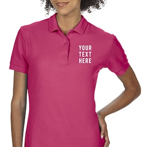 Women's Custom Embroidered Polo Shirt, Customized Family Reunion Polo Shirt, Business Embroidered Shirt, Uniform  Shirt, Monogram shirt