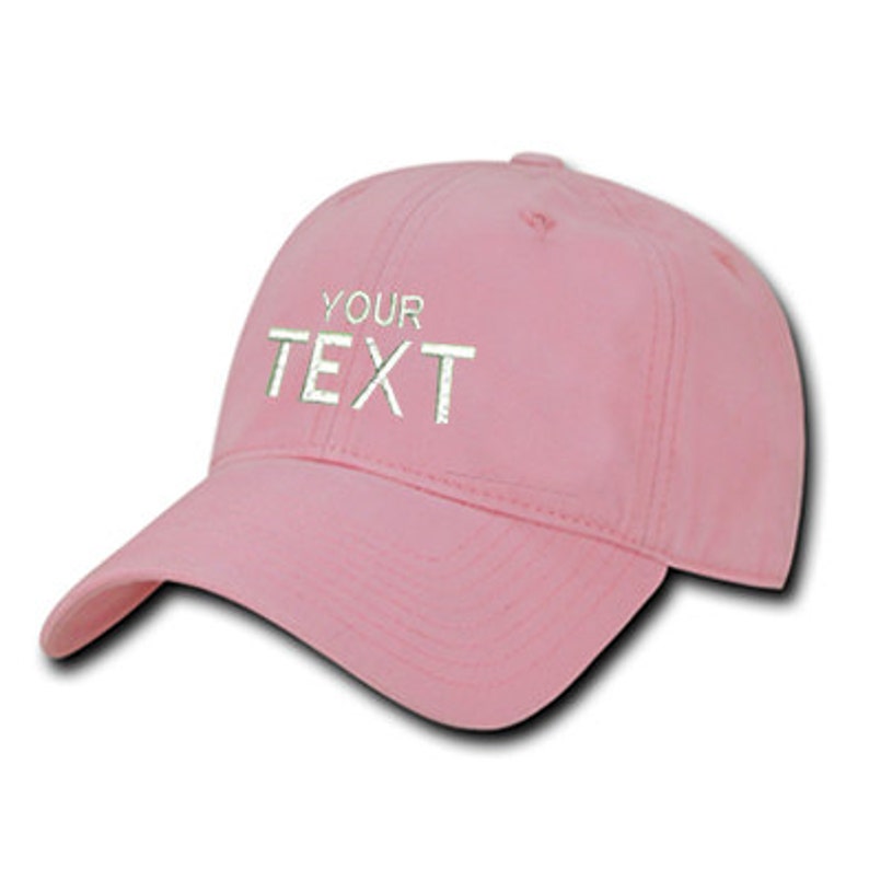 Light Pink Dad Hat Custom Embroidered Baseball Cap Your Own Etsy 日本