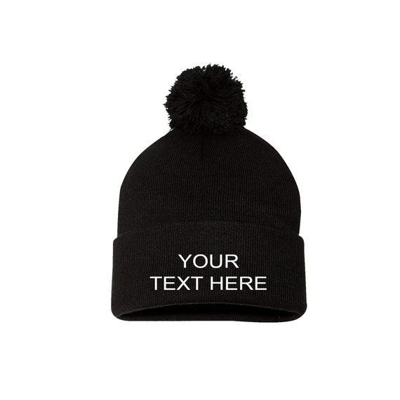 custom pom beanie hats