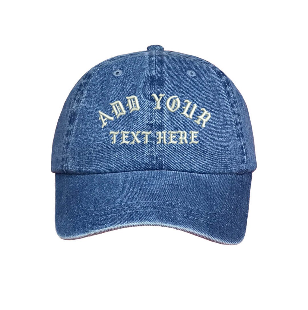 Custom Embroidered Washed Dad Cap