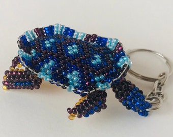 turtle bead keychain