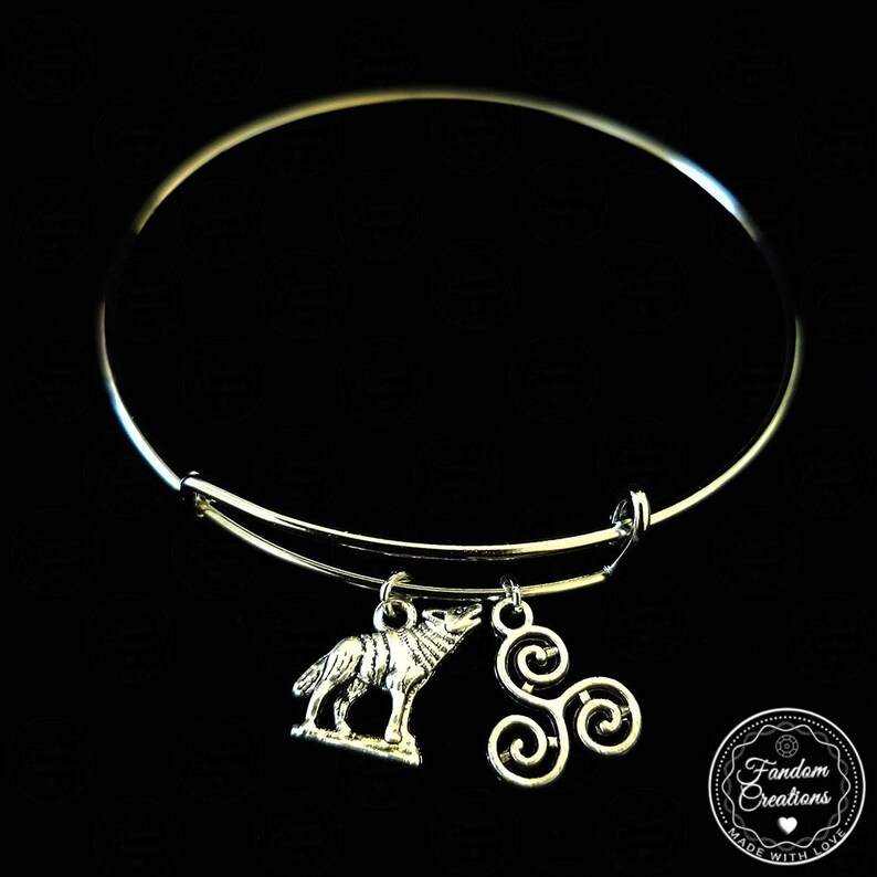 Bracelet Teen Wolf – Triskel De Derek Hale, Cuir Et Acier Inoxydable, Neuf
