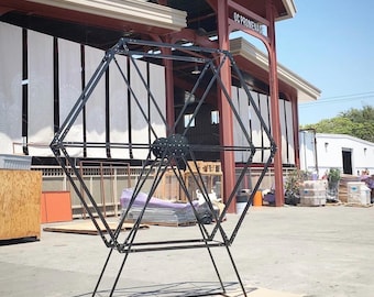 12ft Ferris wheel, Portable Wedding Arch, Metal Event Backdrop, Large Ferris wheel Frame, Event Production Decor