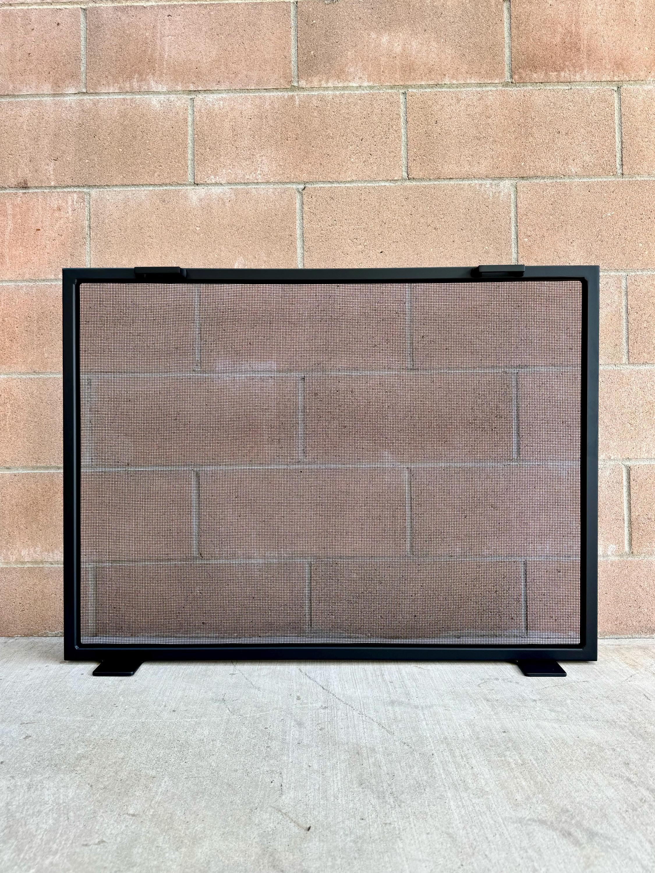 Pantalla para chimenea, Pantalla metálica para chimenea, Puerta para chimenea, Cubierta para chimenea, Inserto para chimenea, Cubierta para pantalla para chimenea, Pantalla negra para chimenea