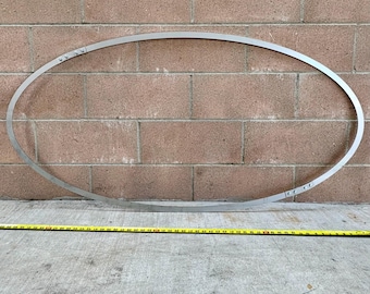Large Metal Oval Hoop | Custom Oval Steel Frame | Hot Rolled Stainless | Wedding Backdrop Frame | Floral Chandelier Ring | CNC Metal Oval