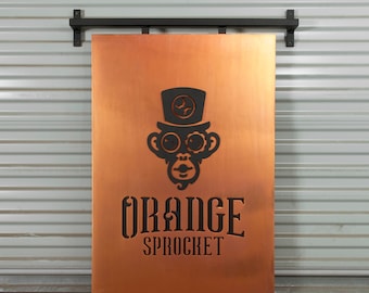 Custom Metal Logo Sign, Metal Business Sign, Business Signage, Large Business Sign, Metal Office Sign, Storefront Sign, Company Logo Sign