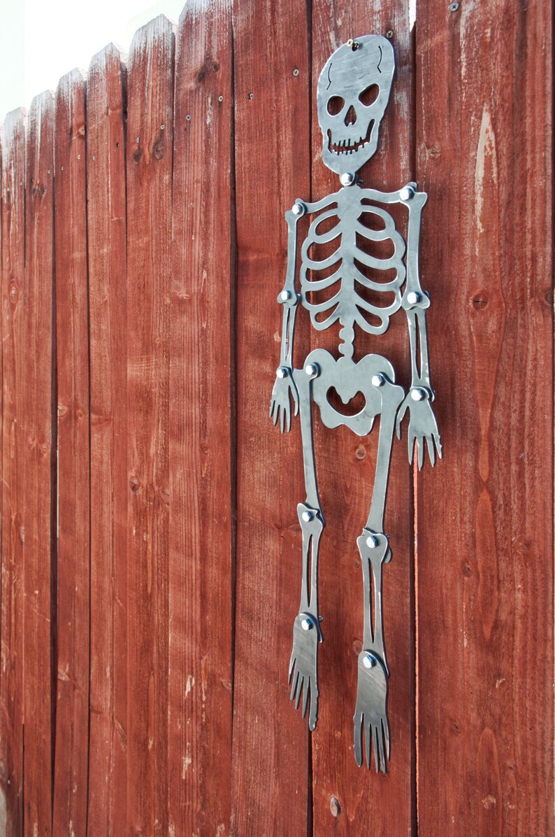 Skeleton 3 Foot Tall Metal Skeleton Custom Halloween | Etsy