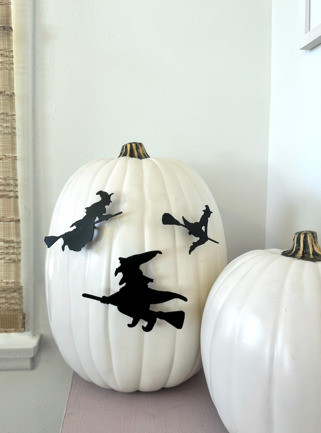 Set of 3 Flying Witches, Pumpkin Witch, Witch Halloween Decor, Witch ...