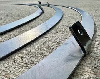 Large Metal Hoop Frame – Custom Sizes & Shapes | Steel, Aluminum, Stainless | Perfect for Weddings, Events, Chandeliers | Hardware Included