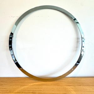 Grote metalen ring | Aangepaste ronde lijst | Verchroomde stalen cirkel | Ring bruiloft achtergrond | CNC metalen cirkel | Bloemenring | Evenementdecor