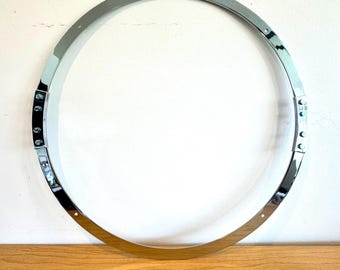 Large Metal Hoop | Custom Round Frame | Chrome Plated Steel Circle | Wedding Backdrop Ring | CNC Metal Circle | Floral Hoop | Event Decor