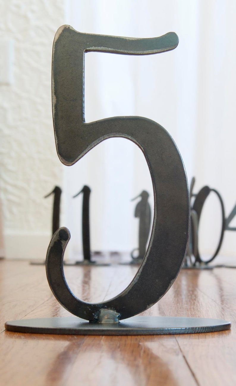 Table Numbers 6 Tall Metal Table Numbers Perfect For Weddings 17 00 Each