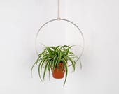 Hanging Planter, Hanging Planter Indoor, Succulent Planter, Chrome Planter, Plant Hanger, Minimalist Planter, Hanging Plant, Boho, Gift