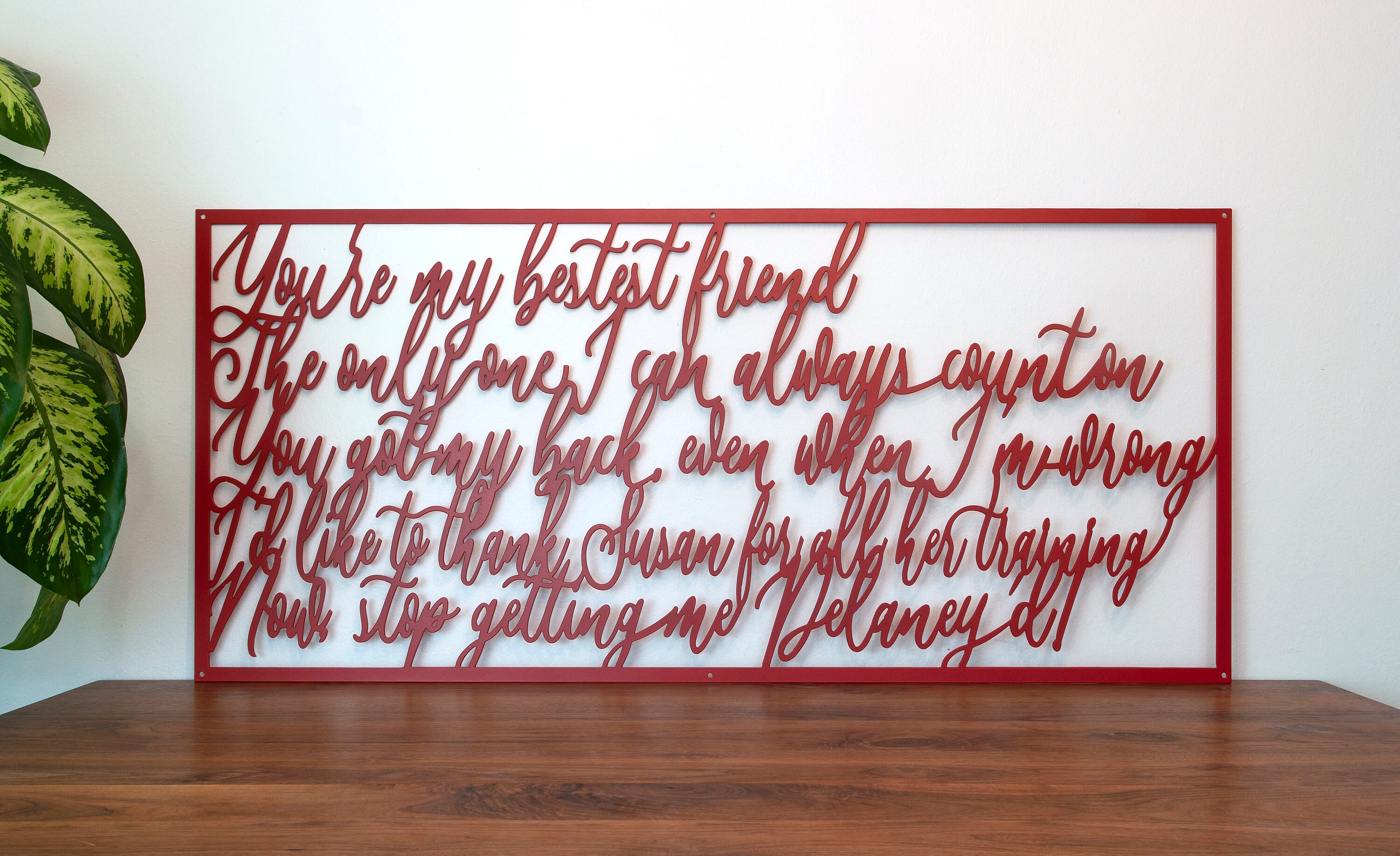 Metal Wall Art Wall Art Metal Art Quotes Your Quote Here Etsy