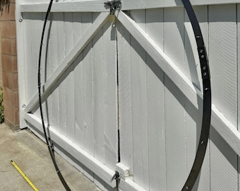 Metal Hoop for Christmas Light Tree | Custom Large Metal Hoop | Circle Metal Frame | Christmas Tree Light Ring for Outdoor Decor