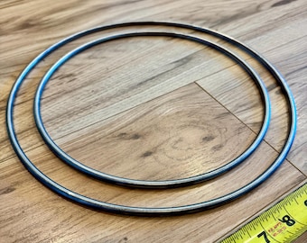 Raw Metal Steel Round Bar Rings. Any Size. American Steel American Made