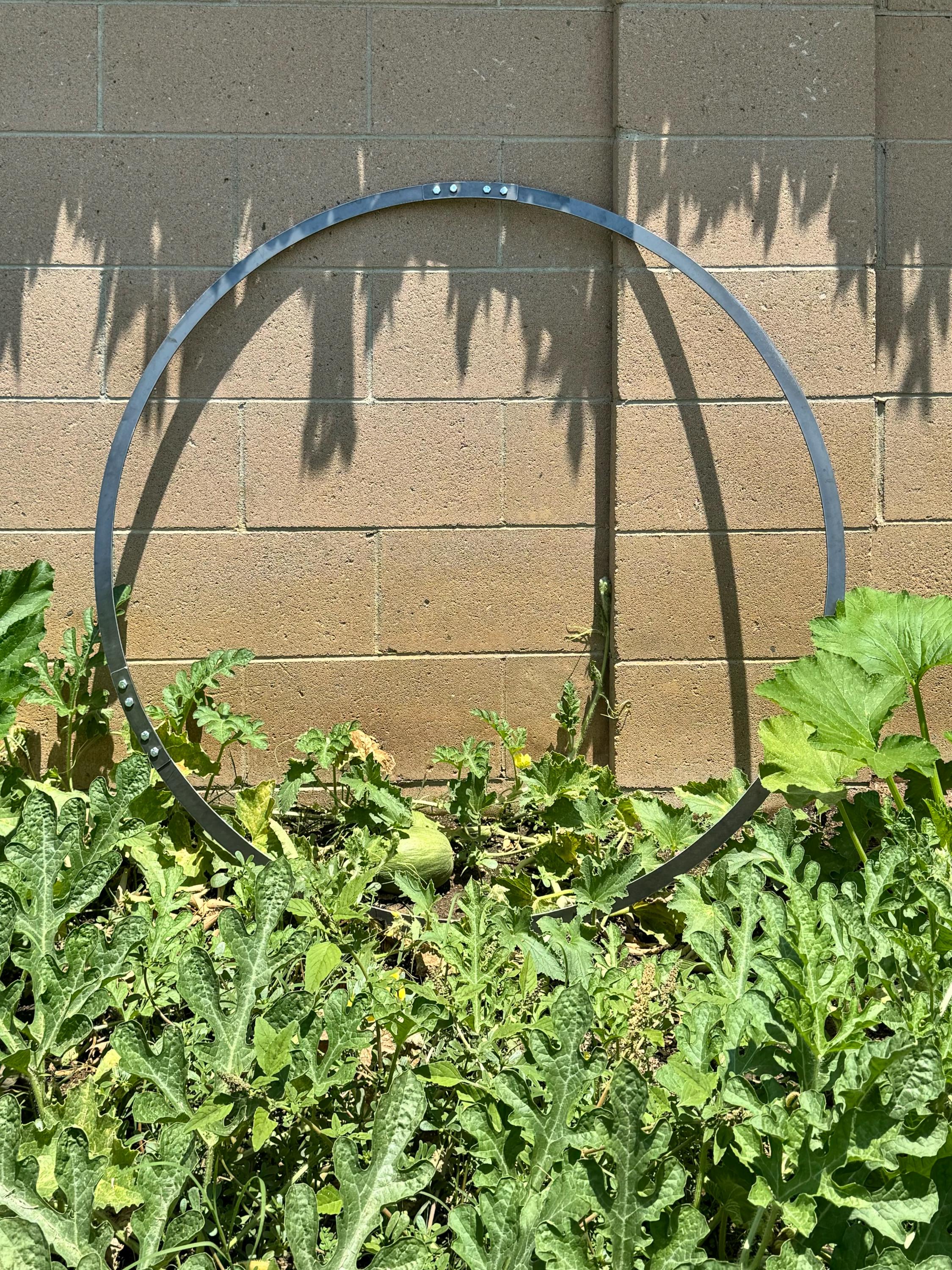 Custom Moon Arch Hoop – Metal Circle Arch for Garden, Wedding, Events | CNC Cut Stainless, Steel, or Aluminum | Any Size + Hardware