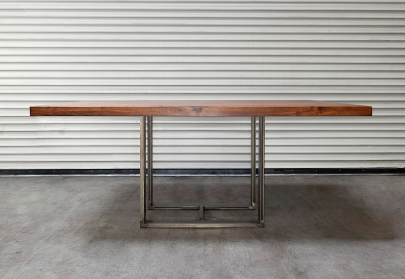 Custom Wood and Metal Dining Room Table Custom Furniture Etsy