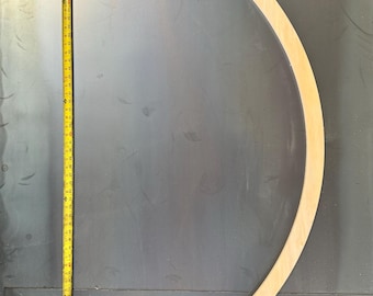 Large Wood Half Round, Large Wood Hoop, Round Wood Frame, Custom Wood Hoop, Round Loom, Wood Circle Frame, Large Wood Hoop, Half Wood Circle