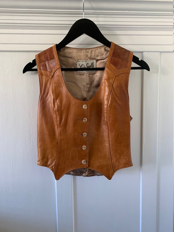 60s Lady Skully leather vest