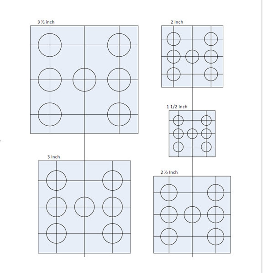 Yardzee Dice Template - Multiple Sizes - Etsy