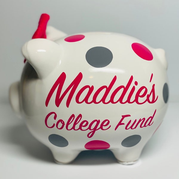 College Piggy Bank Etsy