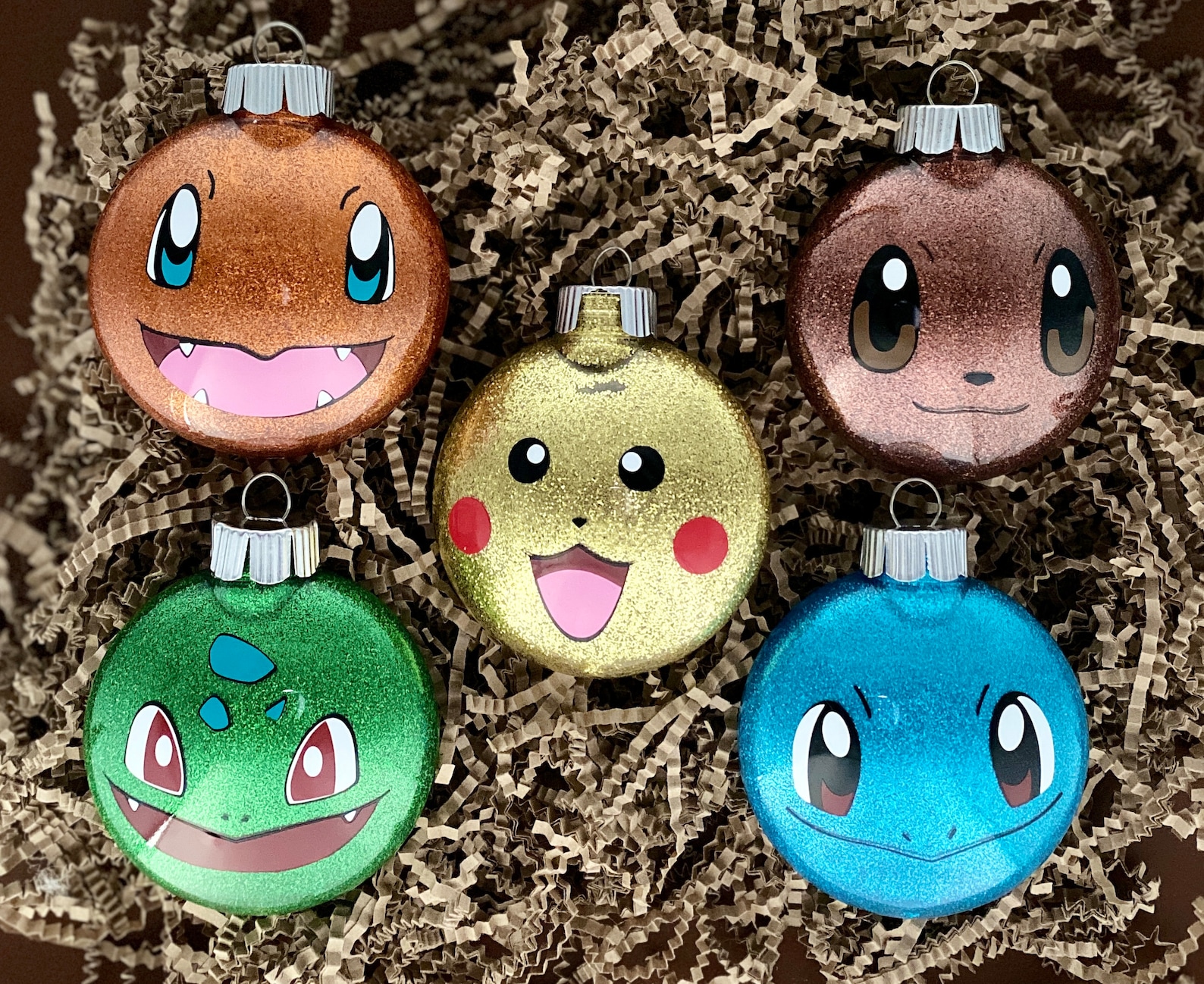 Poke Creature Set Christmas Ornaments - Etsy