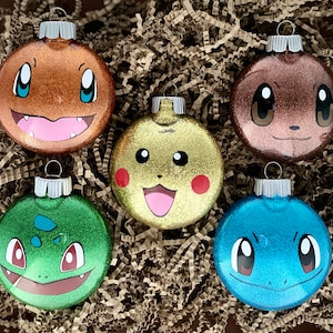 Poke Creature Set Christmas Ornaments