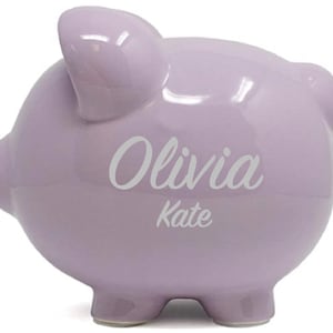 Personalized Ceramic Piggy Bank - Extra Large
