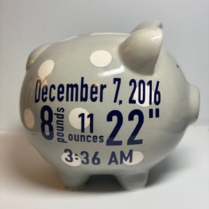 Personalized Ceramic Piggy Bank