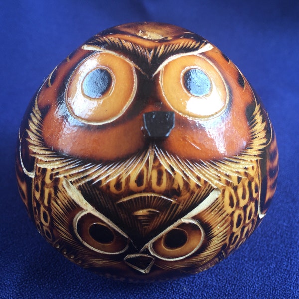 Gourd Owl Rattle