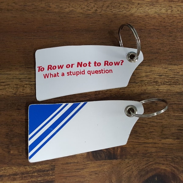 To Row or Not to Row? What a Stupid Question  keychain