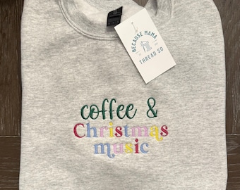 Coffee & Christmas Music Crewneck